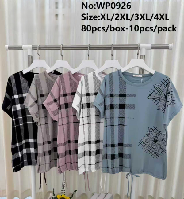 Bluzki damskie Roz XL-4XL, Mix Kolor Paczka 10 szt